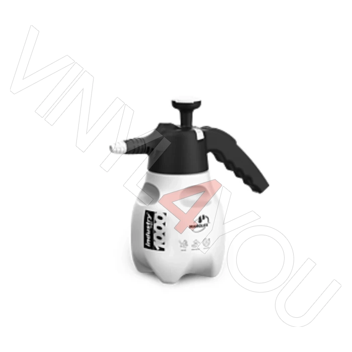 Ручной чёрный помповый опрыскиватель Industry ergo Acid line 1л (Viton)