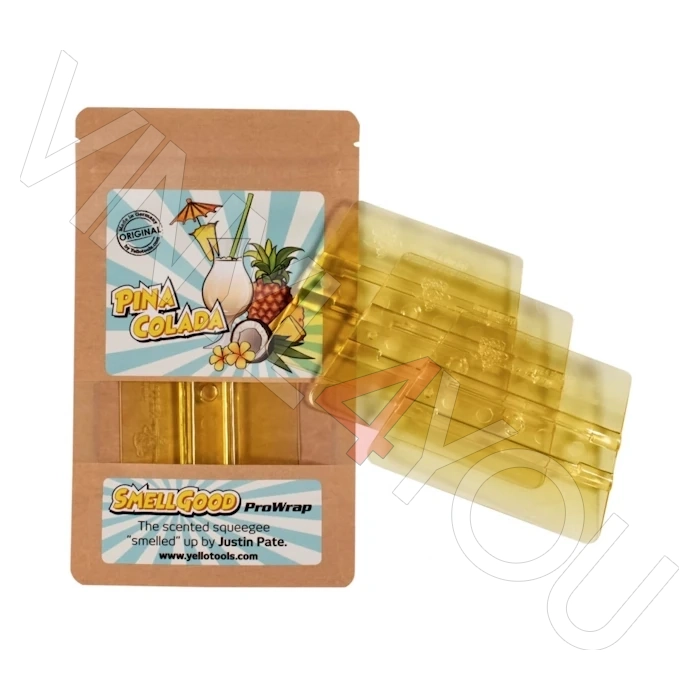 Ракель с запахом SmellGood ProWrap Pina Colada, жесткость 63, прозрачный желтый, 95 х 70 мм