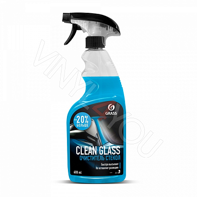 Средство для очистки стекол и зеркал "Clean glass" (флакон 600 мл)